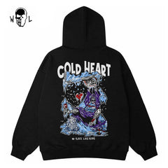 Warren Lotas Cold Heart Ice Theme Hoodie - Black