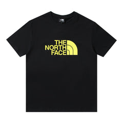 The North Face Neon Yellow Logo Black T-Shirt