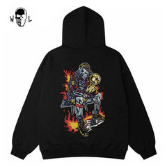 Warren Lotas Championship Trophy Skull Hoodie - Black
