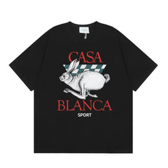 Casablanca Sport Running Rabbit T-Shirt - Black