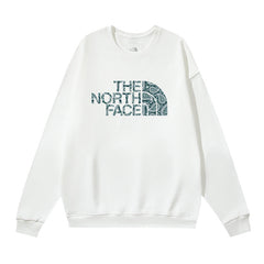 The North Face Paisley Half Dome Logo Crewneck Sweatshirt – White
