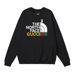 The North Face x Gucci Signature Logo Crewneck Sweatshirt – Black