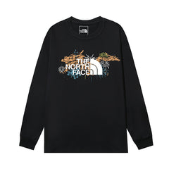 The North Face Nature Graphic Logo Long Sleeve T-Shirt – Black